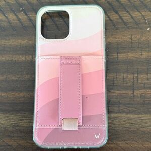 Walli IPhone 13 Pro Max  Pink Wallet Strap Phone Case